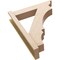 Ekena Millwork 6-in W x 26-in D x 32-in H Balboa Trad Rough Cedar Woodgrain TimberThane Outlooker, Primed Tan OUTUR060X26X32BOA04RCPR - alternate 3